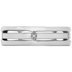 0.05 ctw. Copley Triple Row Mens Band in 18K White Gold