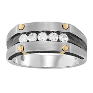 14K Two-Tone Men's Ring