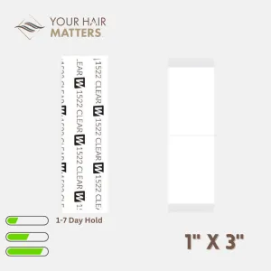 1522 CLEAR - 1" X 3" STRIPS, 36PC/BAG