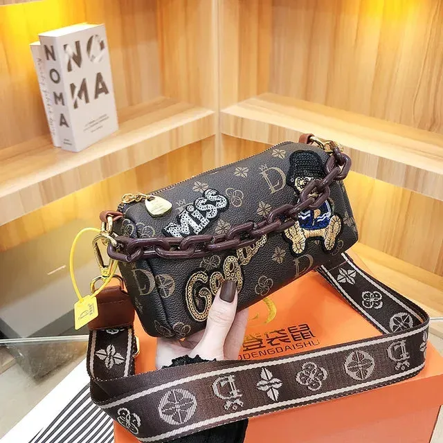 19*11*6.5cm Fi Luxury Women Bags Designer Crossbody Shoulder Purses Handbag Women Clutch Travel Tote Bag w4nr#