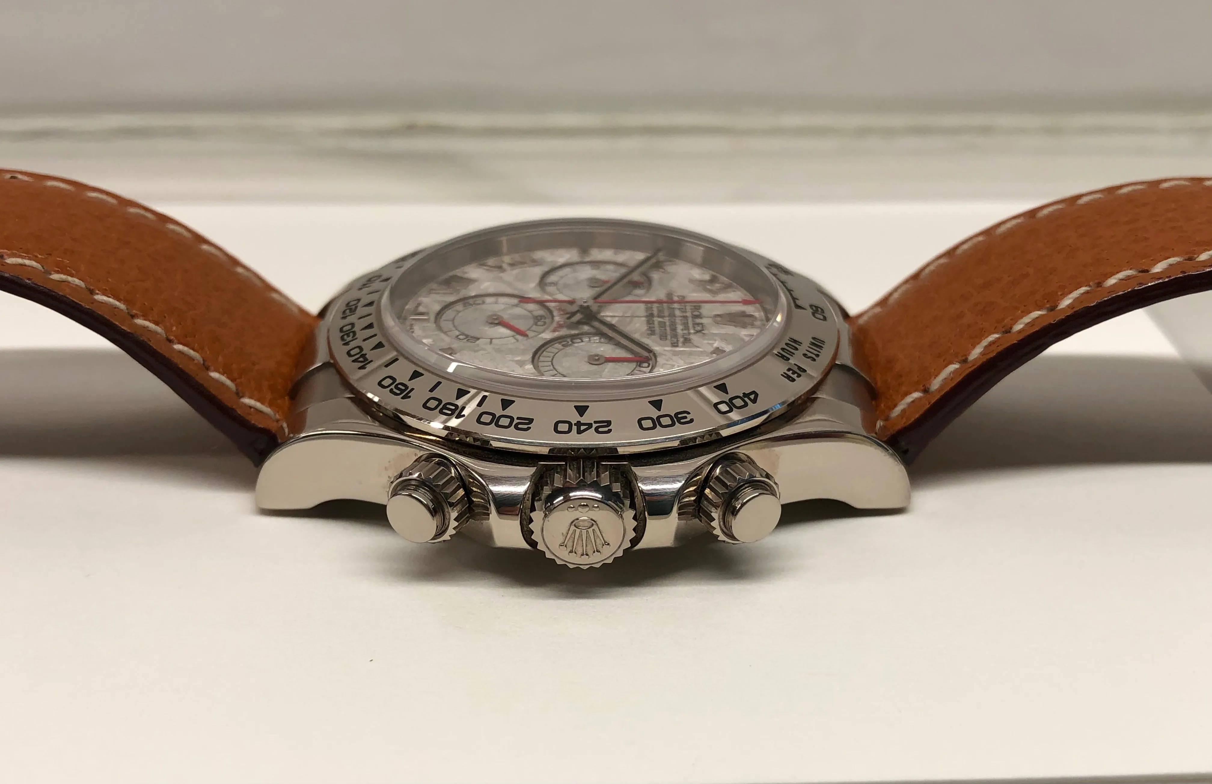 2005 Rolex Daytona Cosmograph 116519 Meteorite 18K White Gold Chronograph Wristwatch with Box and Papers