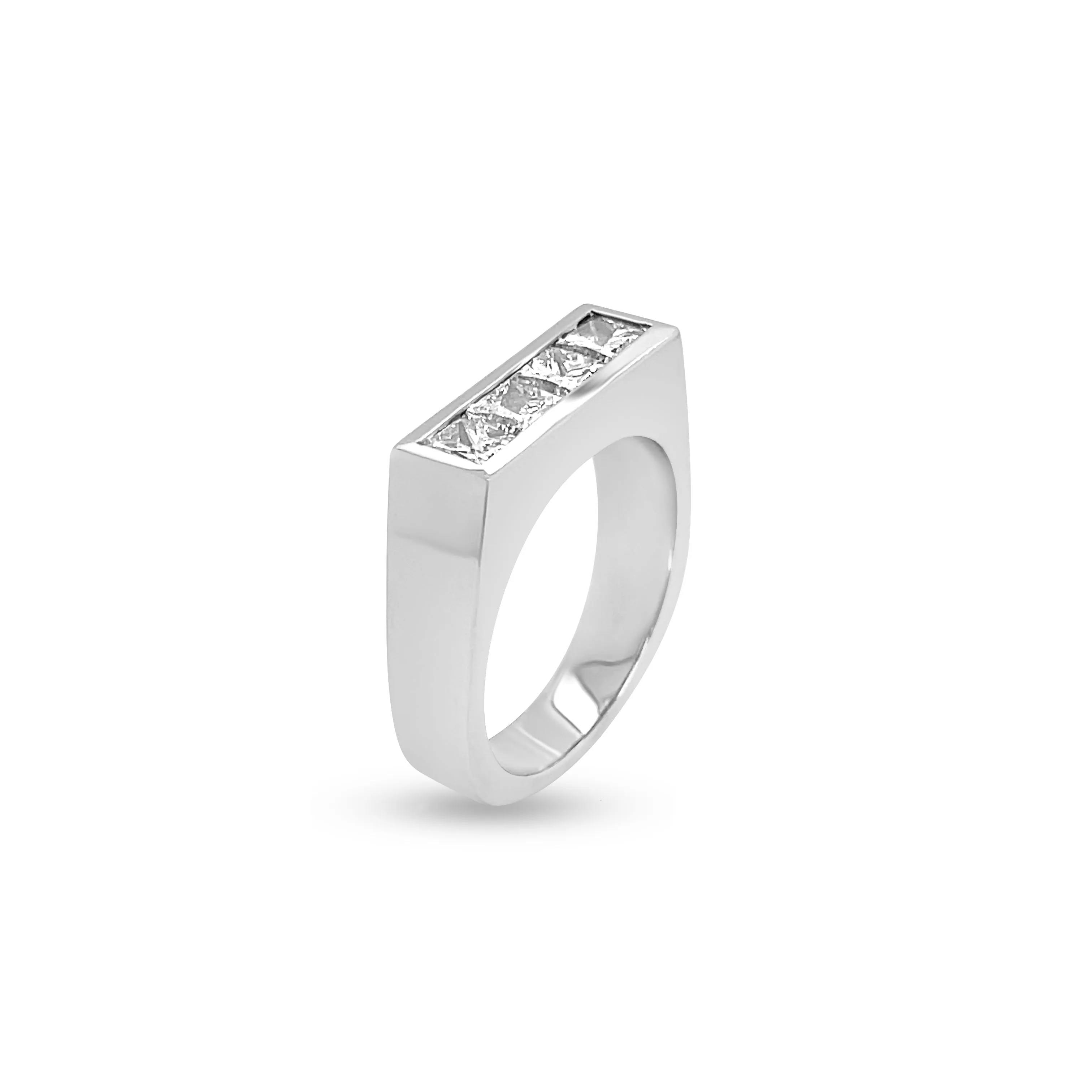 2.75 Carat Diamond Men's Wedding Band in 14k White Gold