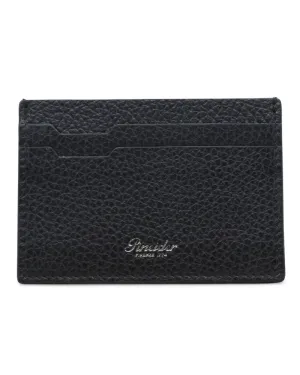 360 Leather Card Holder in Black