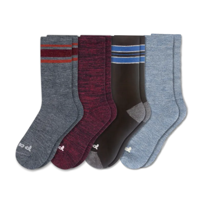 4 Pack - Men's Crew Pacas Socks