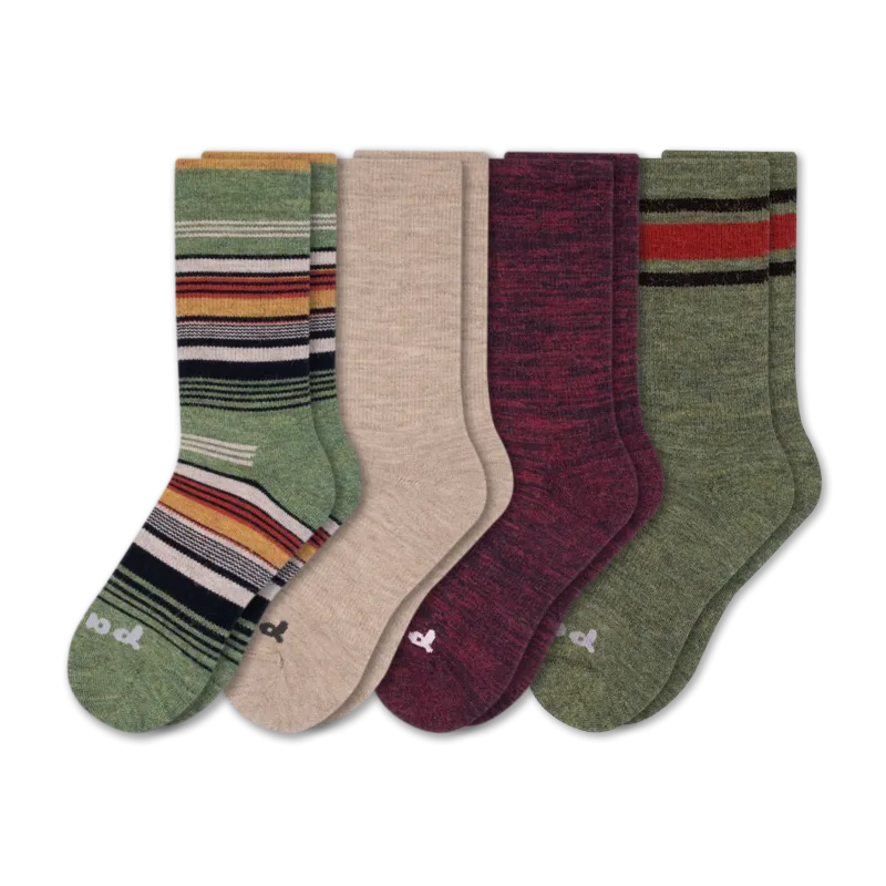 4 Pack - Men's Crew Pacas Socks