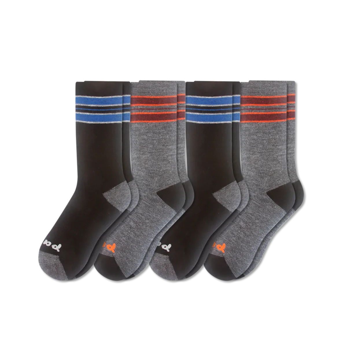 4 Pack - Men's Crew Pacas Socks