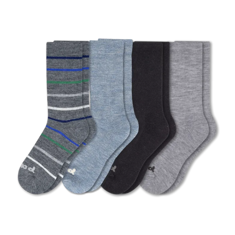 4 Pack - Men's Crew Pacas Socks