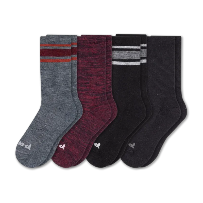 4 Pack - Men's Crew Pacas Socks