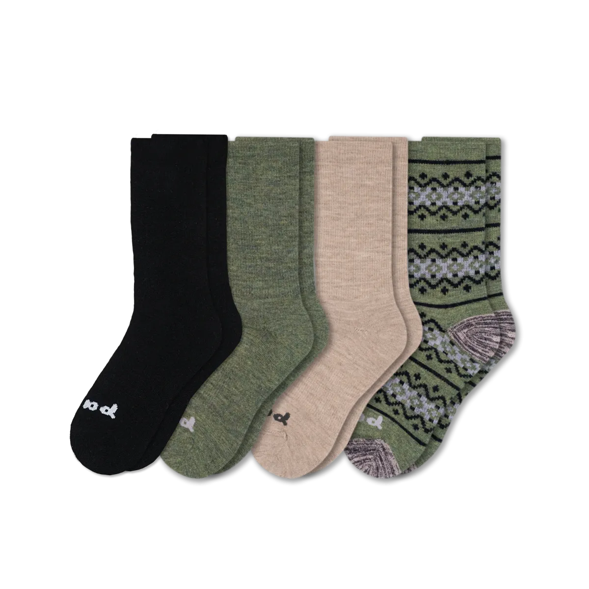 4 Pack - Men's Crew Pacas Socks
