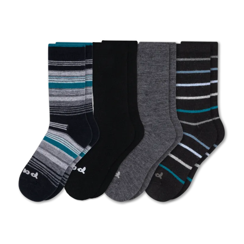 4 Pack - Men's Crew Pacas Socks