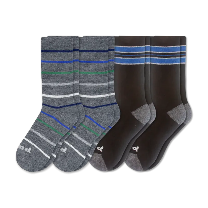 4 Pack - Men's Crew Pacas Socks