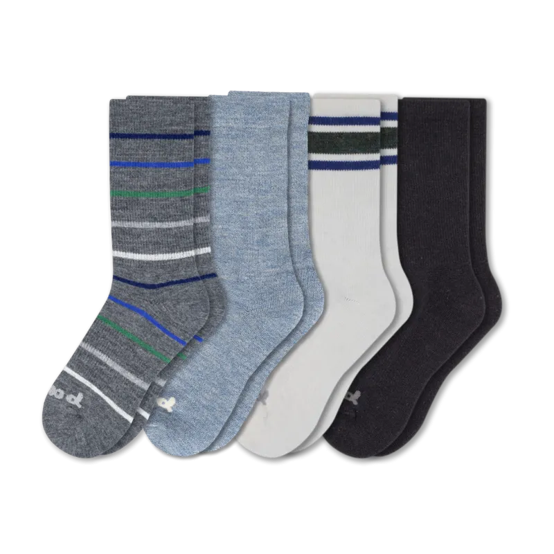 4 Pack - Men's Crew Pacas Socks