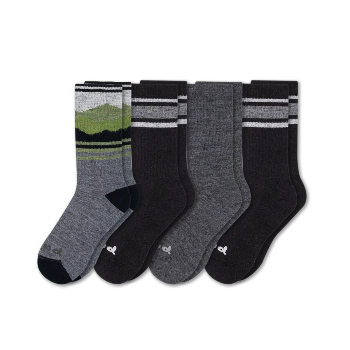 4 Pack - Men's Crew Pacas Socks