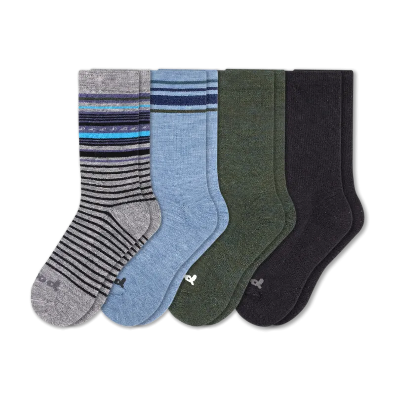 4 Pack - Men's Crew Pacas Socks