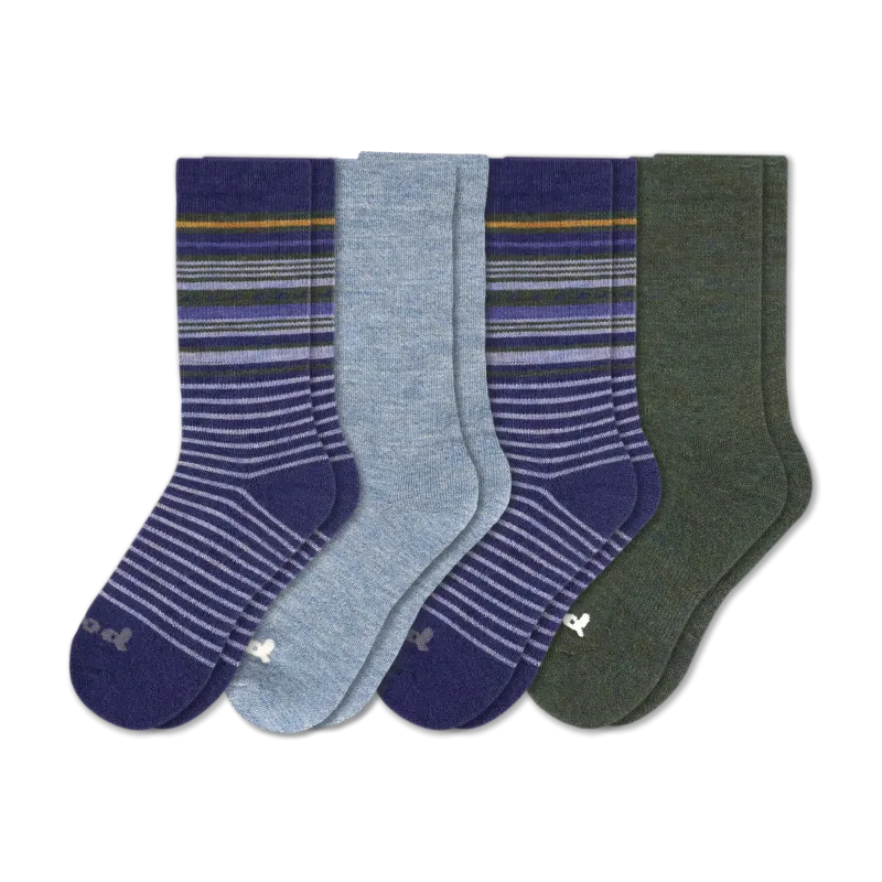 4 Pack - Men's Crew Pacas Socks