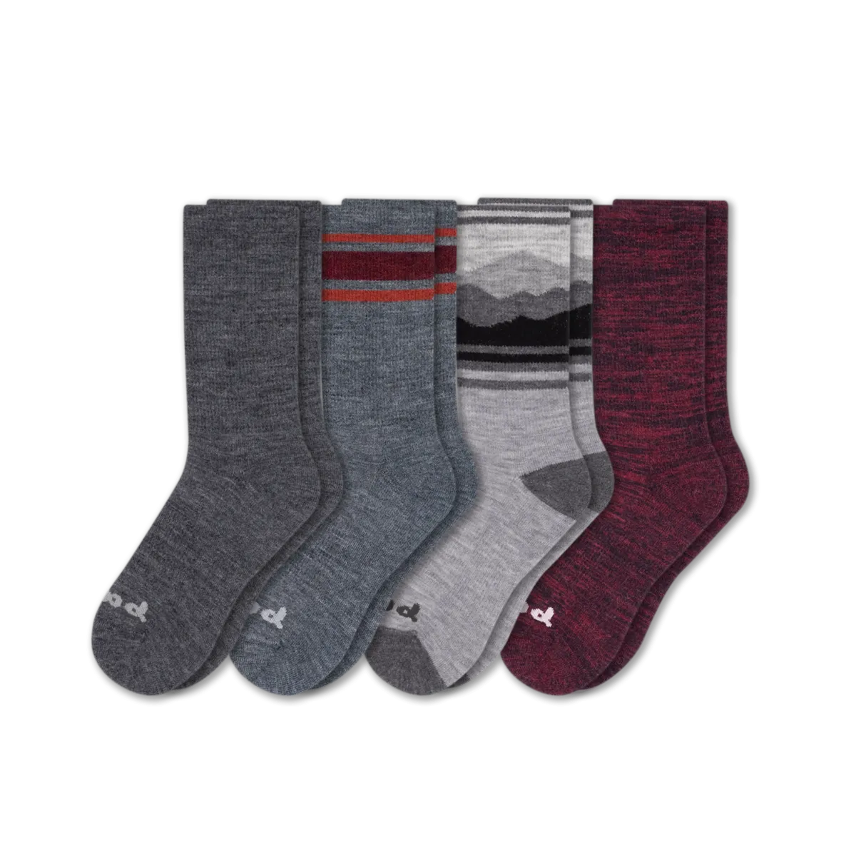 4 Pack - Men's Crew Pacas Socks