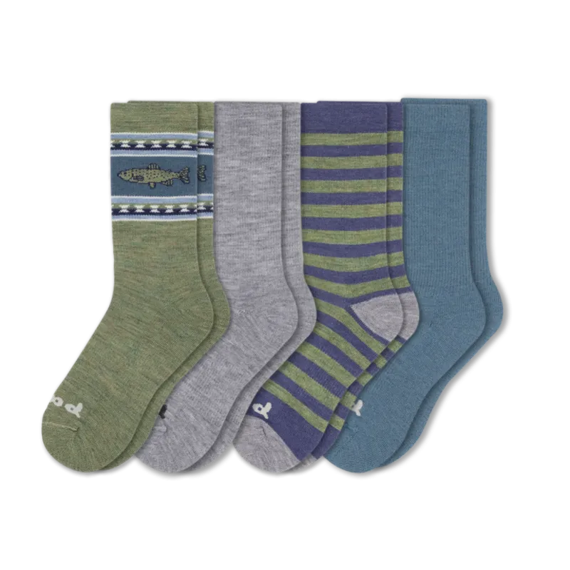 4 Pack - Men's Crew Pacas Socks