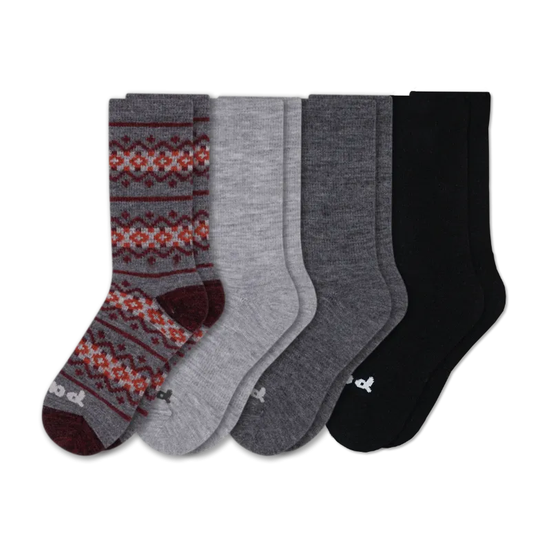 4 Pack - Men's Crew Pacas Socks