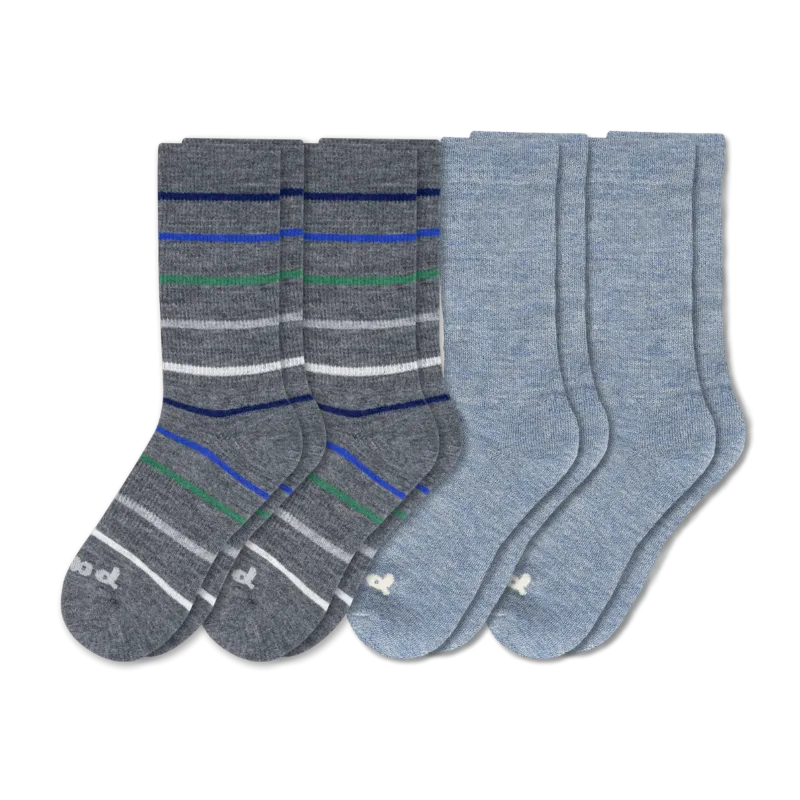 4 Pack - Men's Crew Pacas Socks