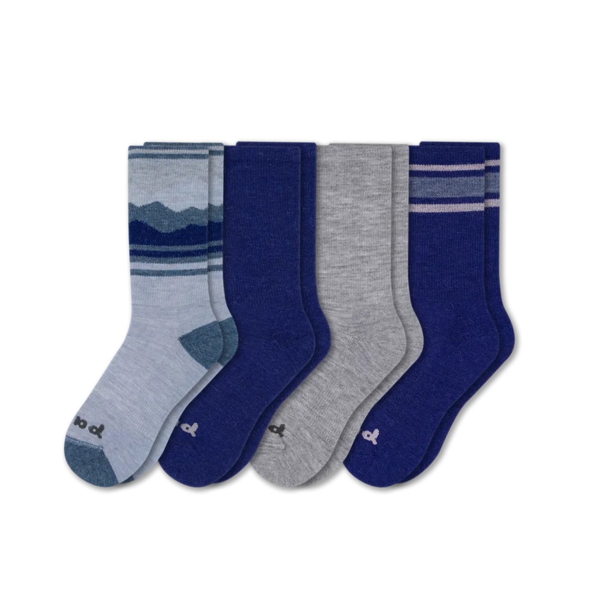 4 Pack - Men's Crew Pacas Socks