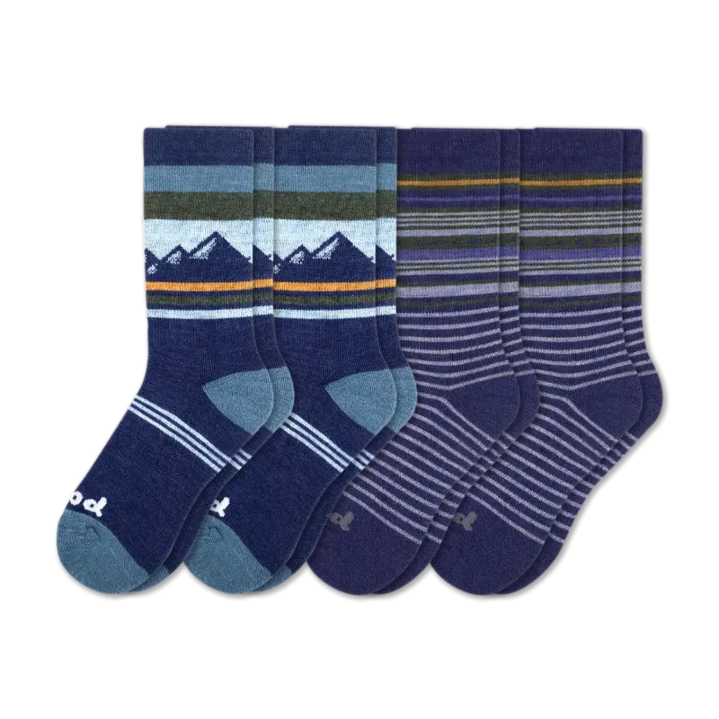 4 Pack - Men's Crew Pacas Socks