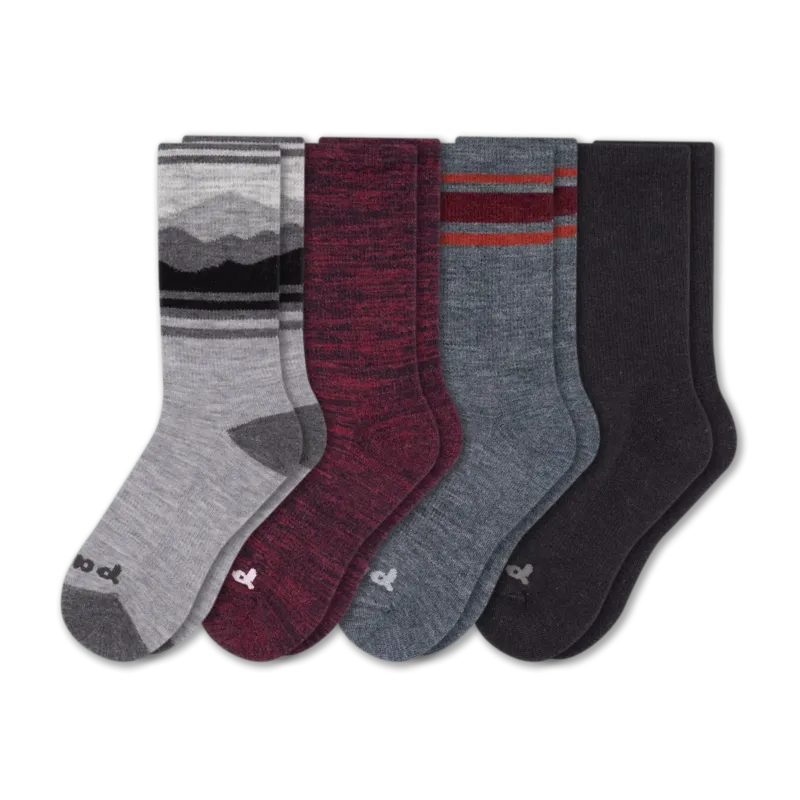 4 Pack - Men's Crew Pacas Socks