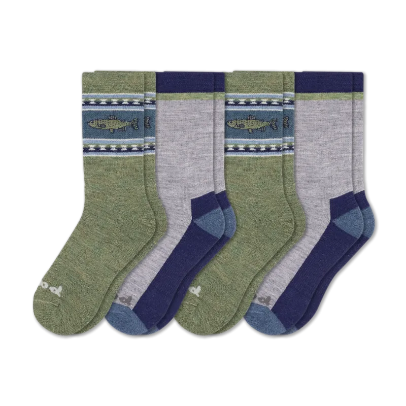 4 Pack - Men's Crew Pacas Socks