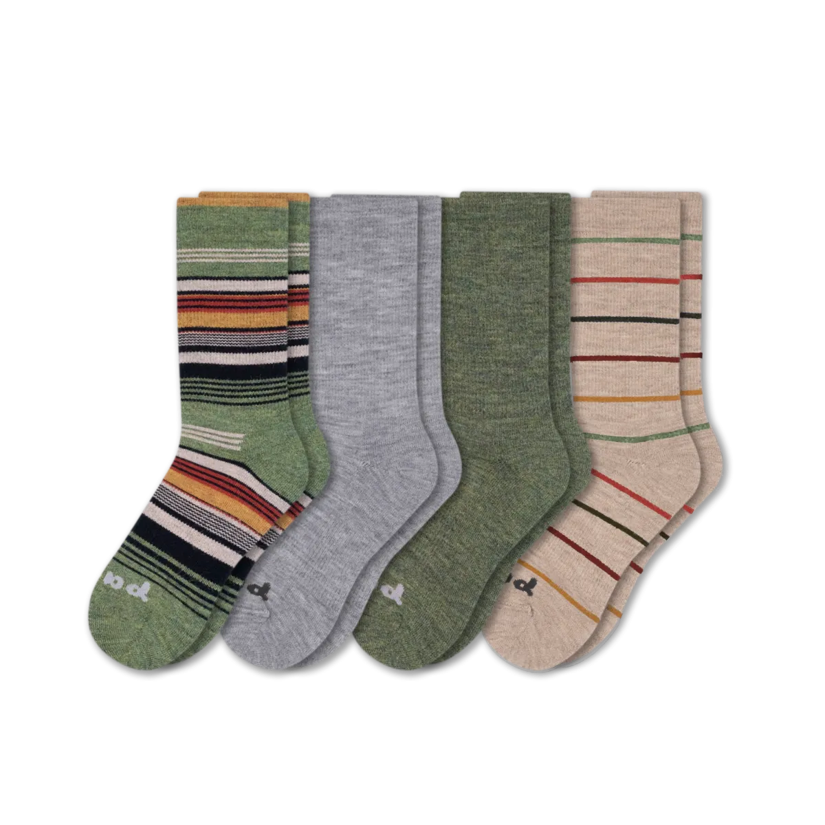 4 Pack - Men's Crew Pacas Socks