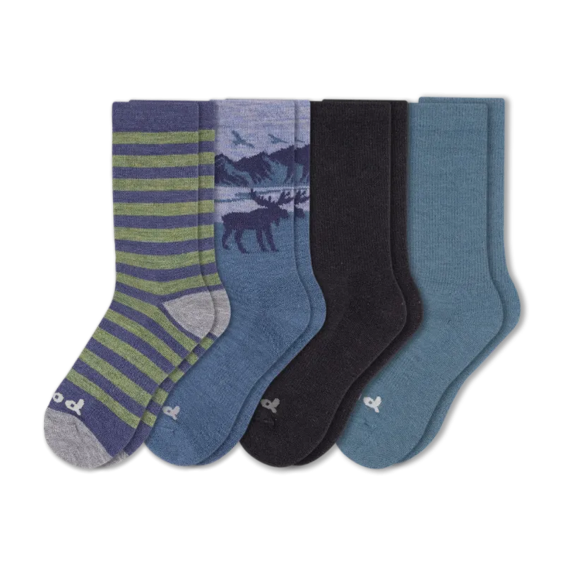 4 Pack - Men's Crew Pacas Socks