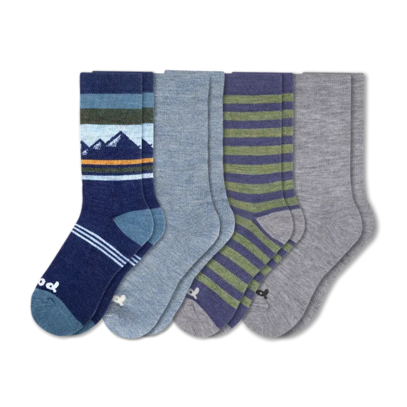 4 Pack - Men's Crew Pacas Socks