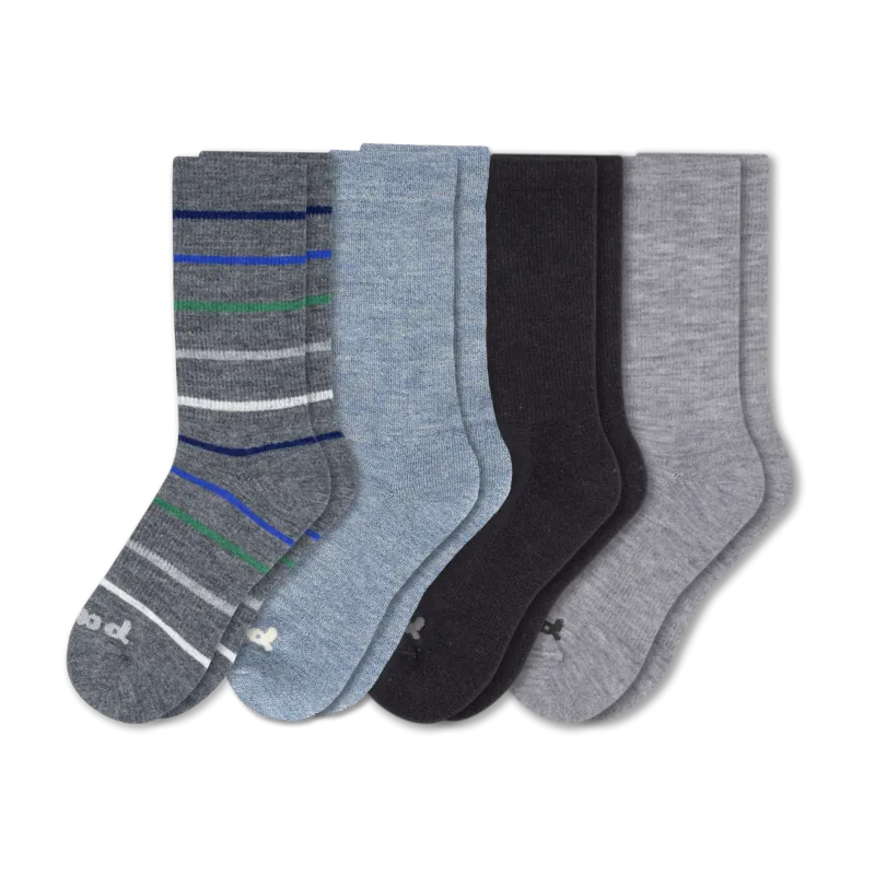 4 Pack - Men's Crew Pacas Socks
