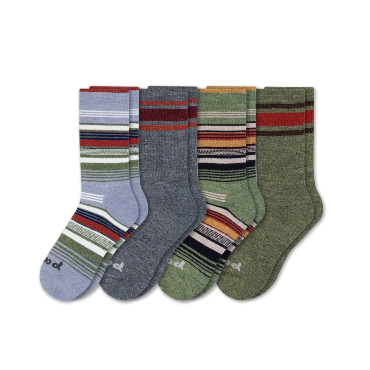 4 Pack - Men's Crew Pacas Socks