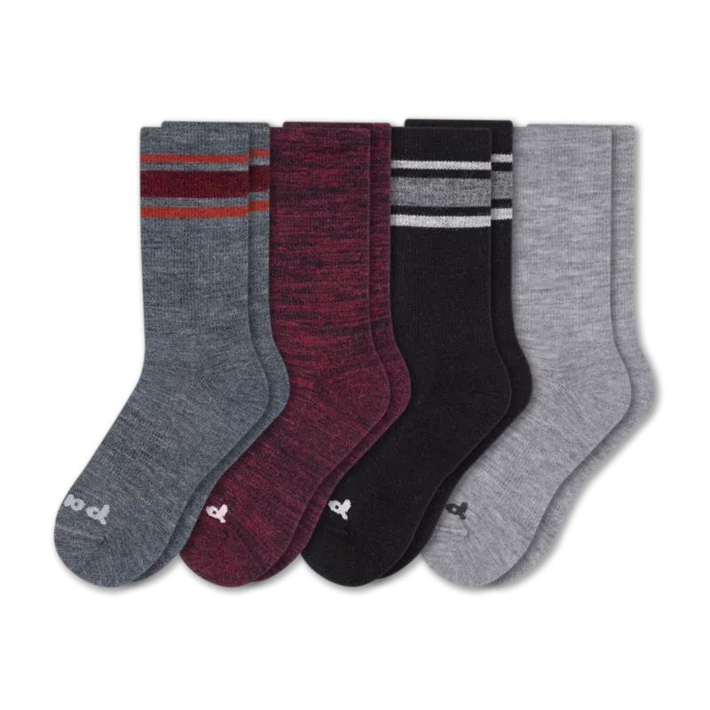 4 Pack - Men's Crew Pacas Socks