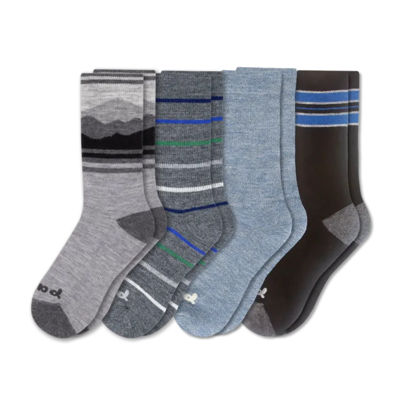 4 Pack - Men's Crew Pacas Socks