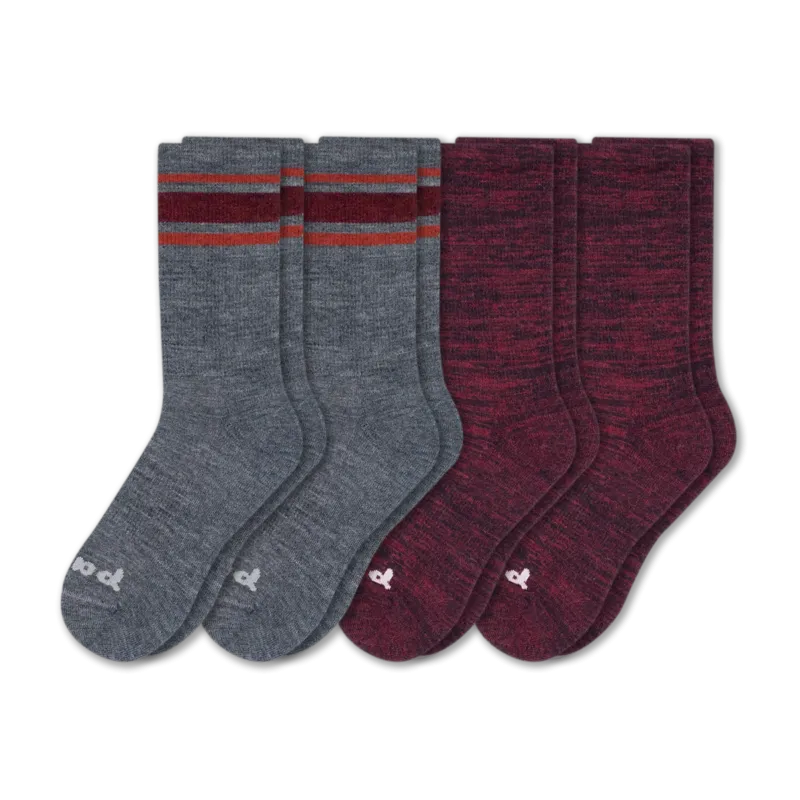 4 Pack - Men's Crew Pacas Socks
