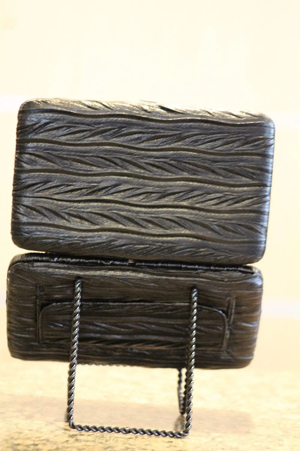 ADO | Black Soft Faux Leather Clutch Wallet