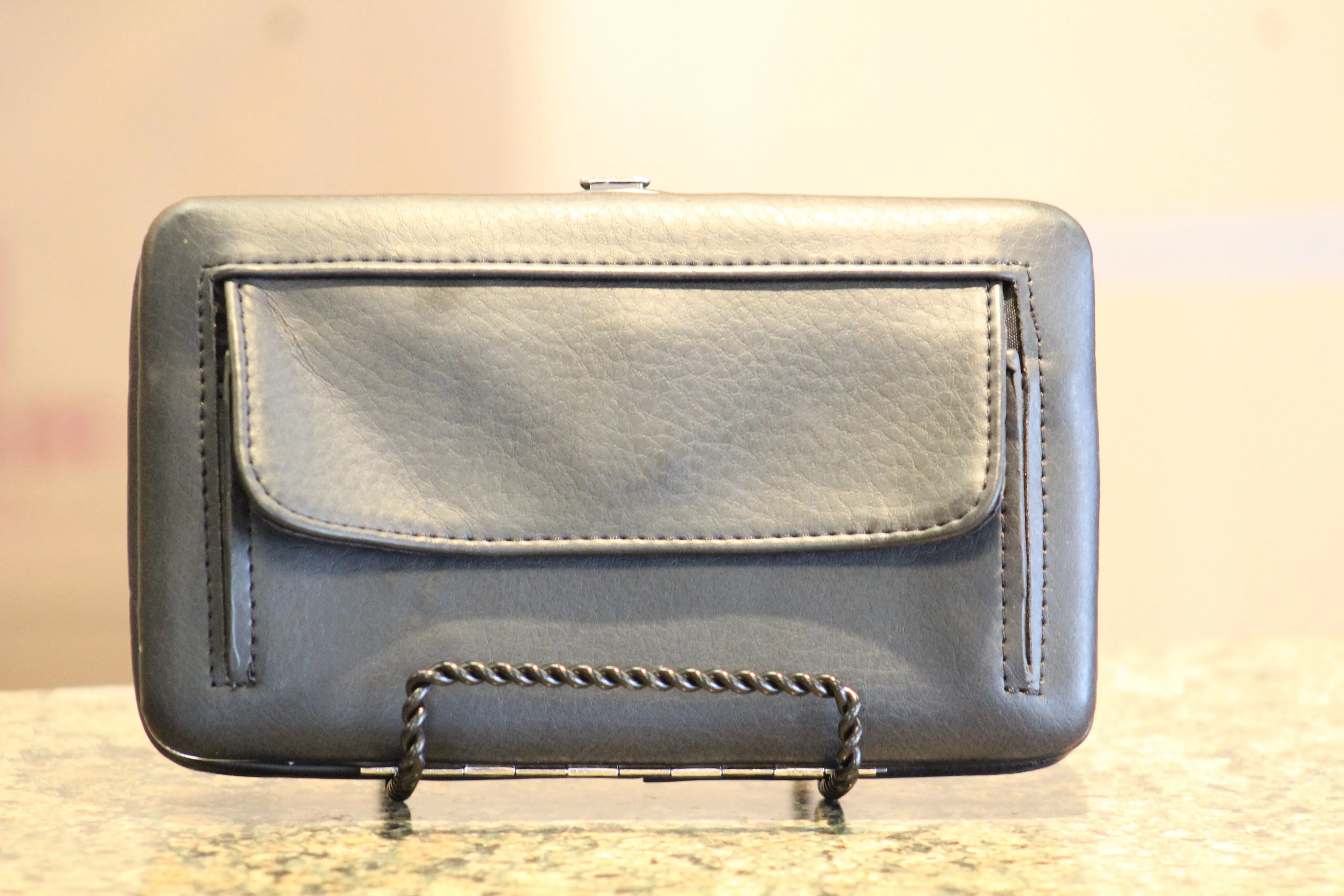 ADO | Western Stitched Clutch Wallet Black