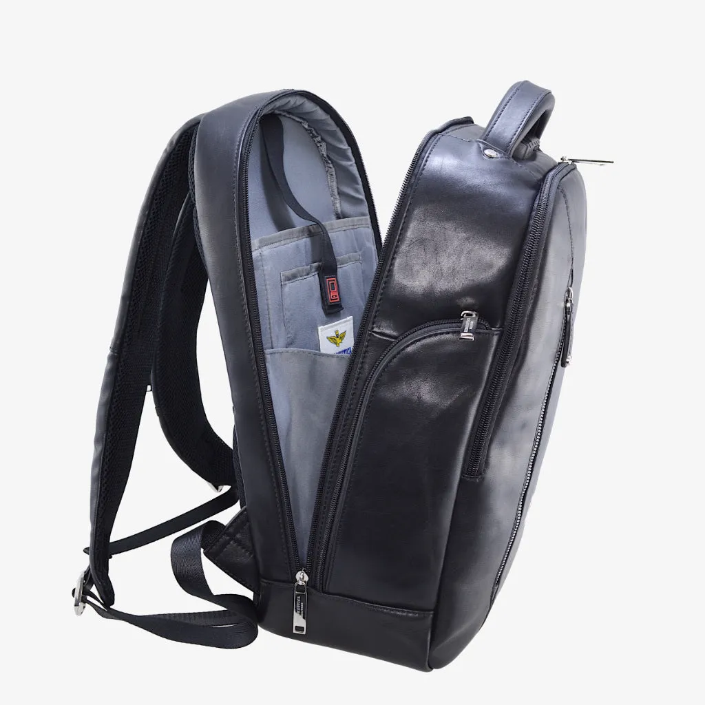 Air Force Military Backpack PC leather in leather Thunder AM464-NE line