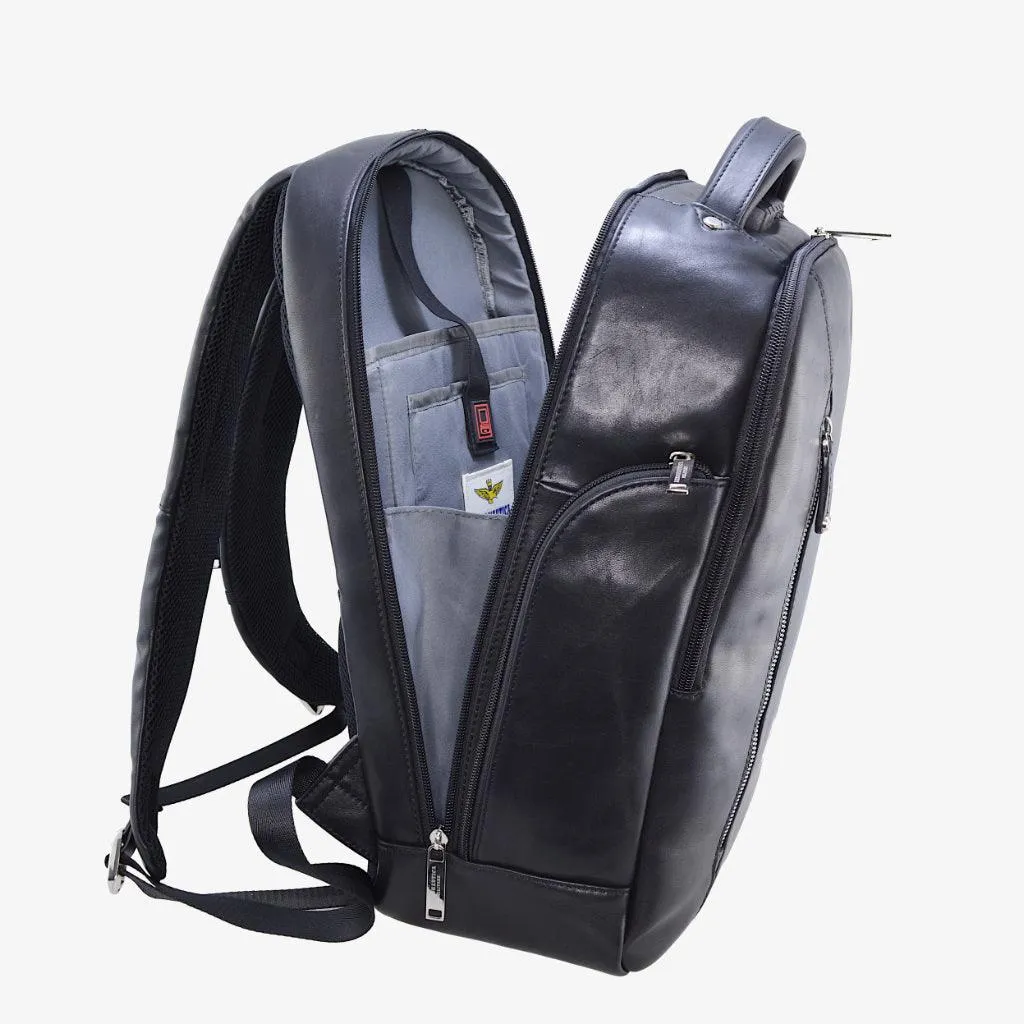 Air Force Military Backpack PC leather in leather Thunder AM464-NE line