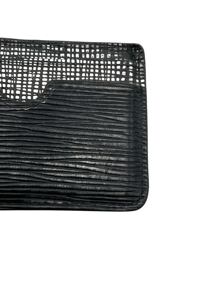AS IS Vintage Louis Vuitton Black Epi Leather Men's Wallet