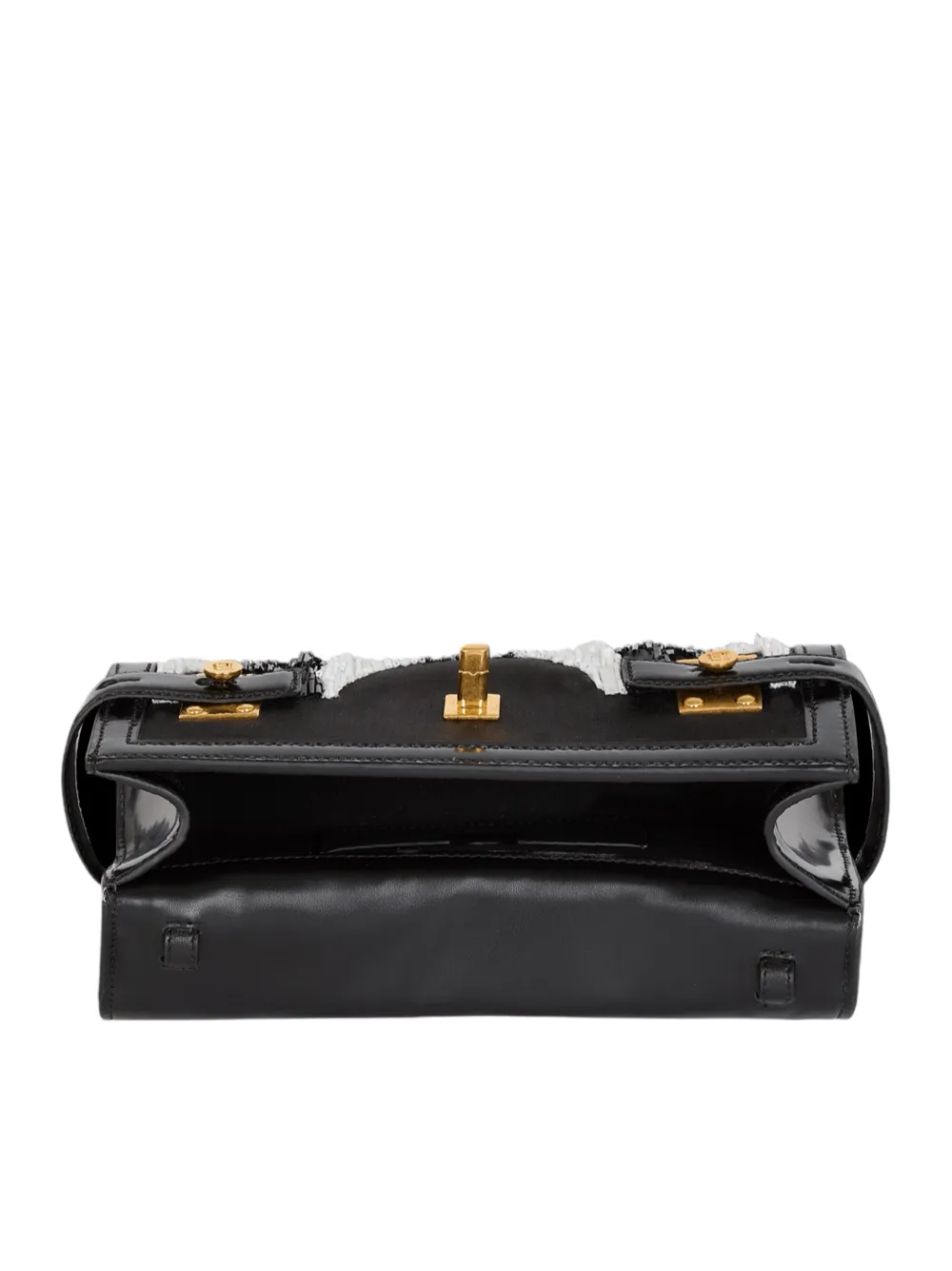 Balmain B-Buzz Pouch With Embroidered Stripes