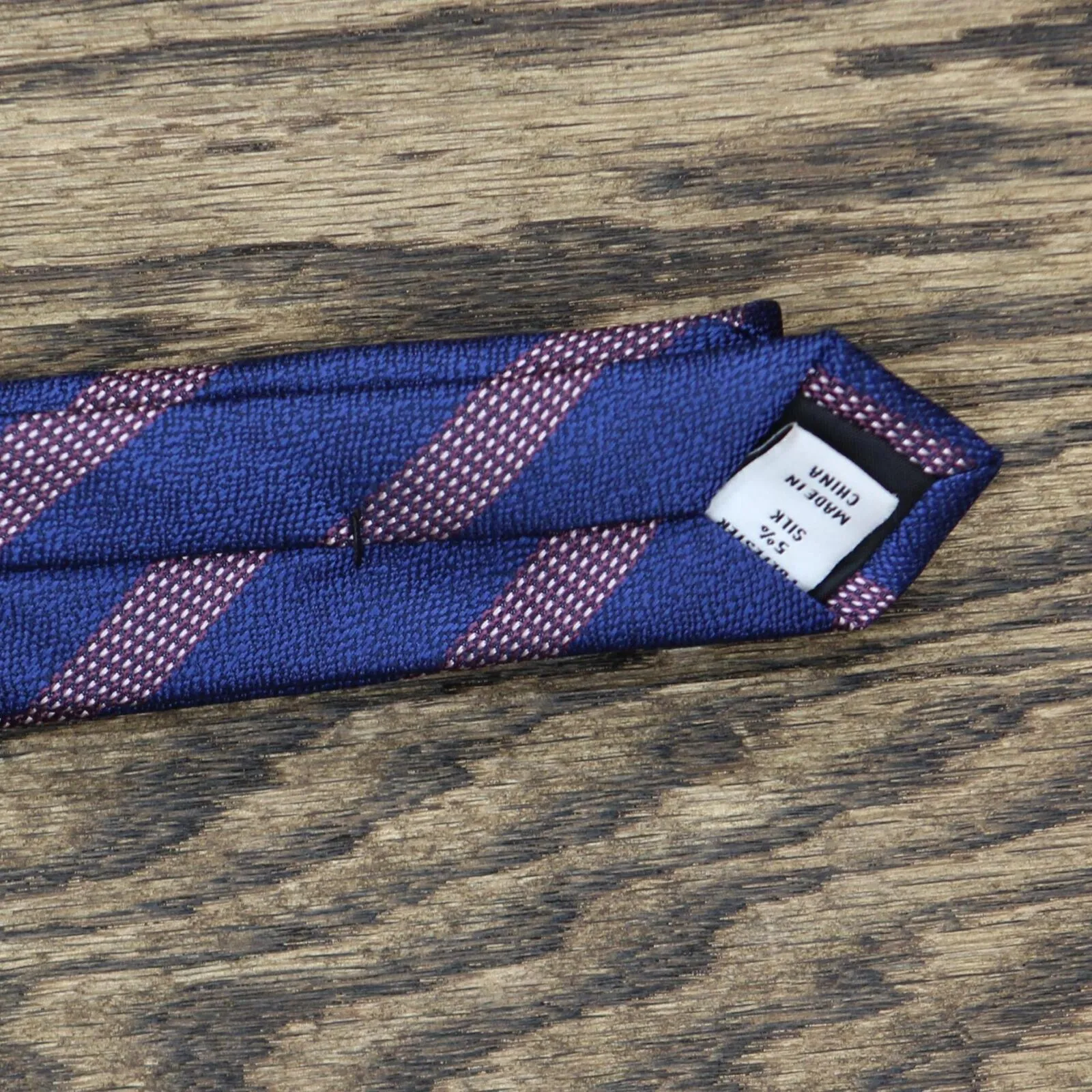 Bar III Men's Mellini Skinny Textured Stripe Tie 13C22-2063