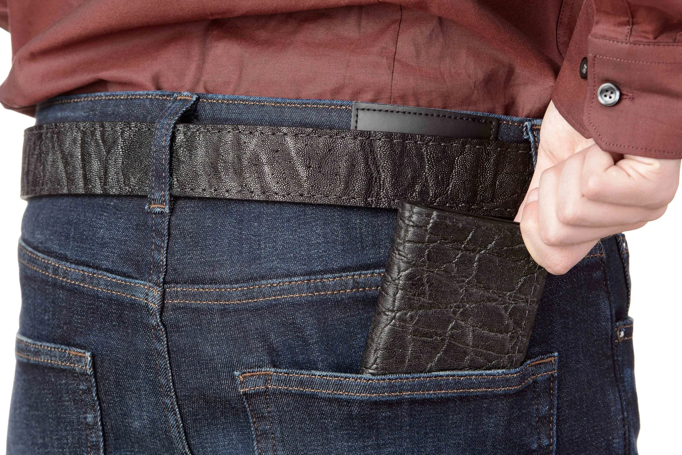 Black Elephant Trifold Wallet