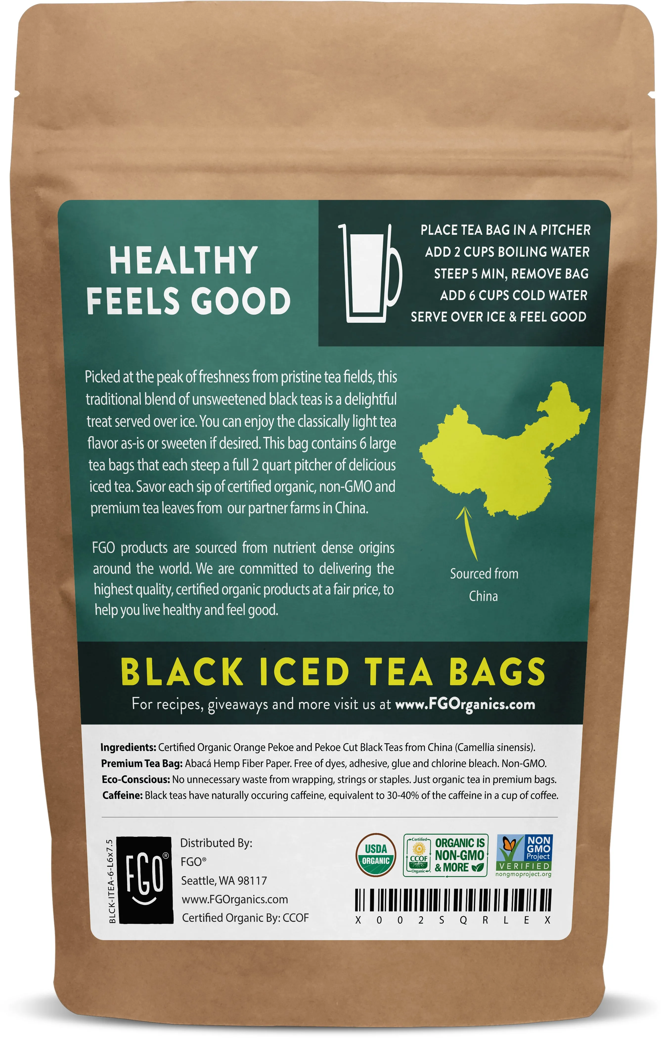 Black Iced Tea Bags