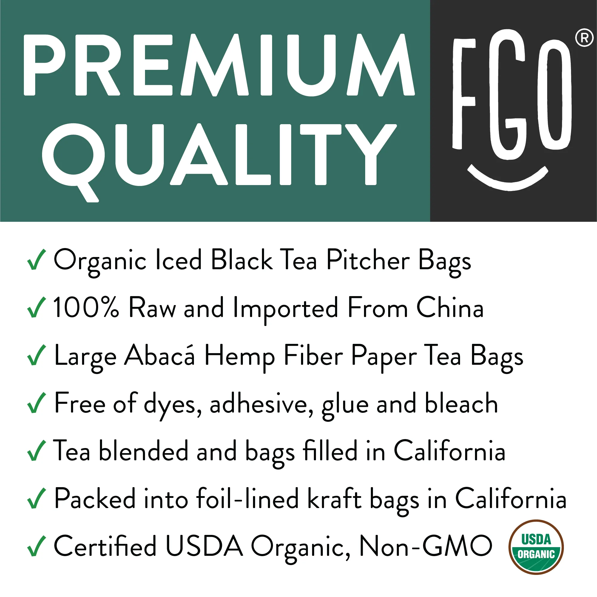Black Iced Tea Bags