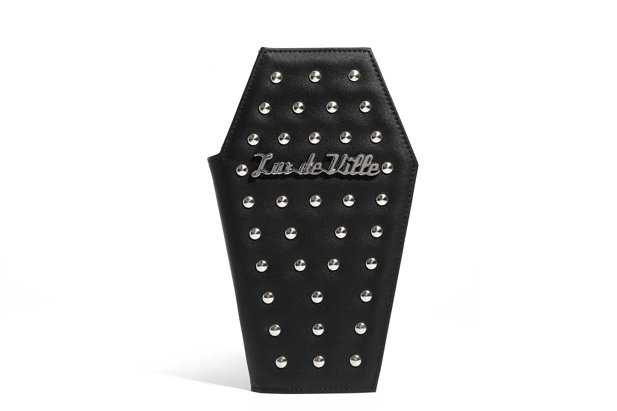 Black Studded Coffin Wallet