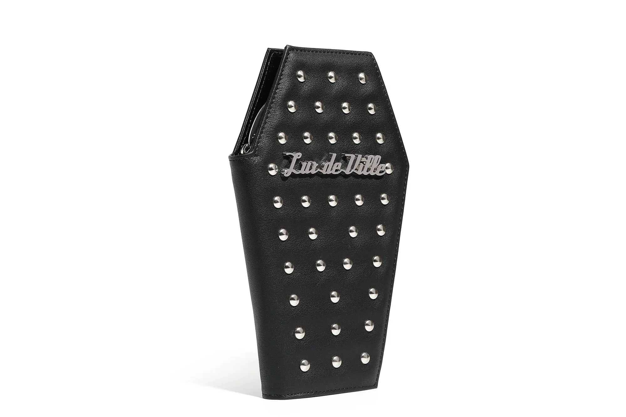 Black Studded Coffin Wallet