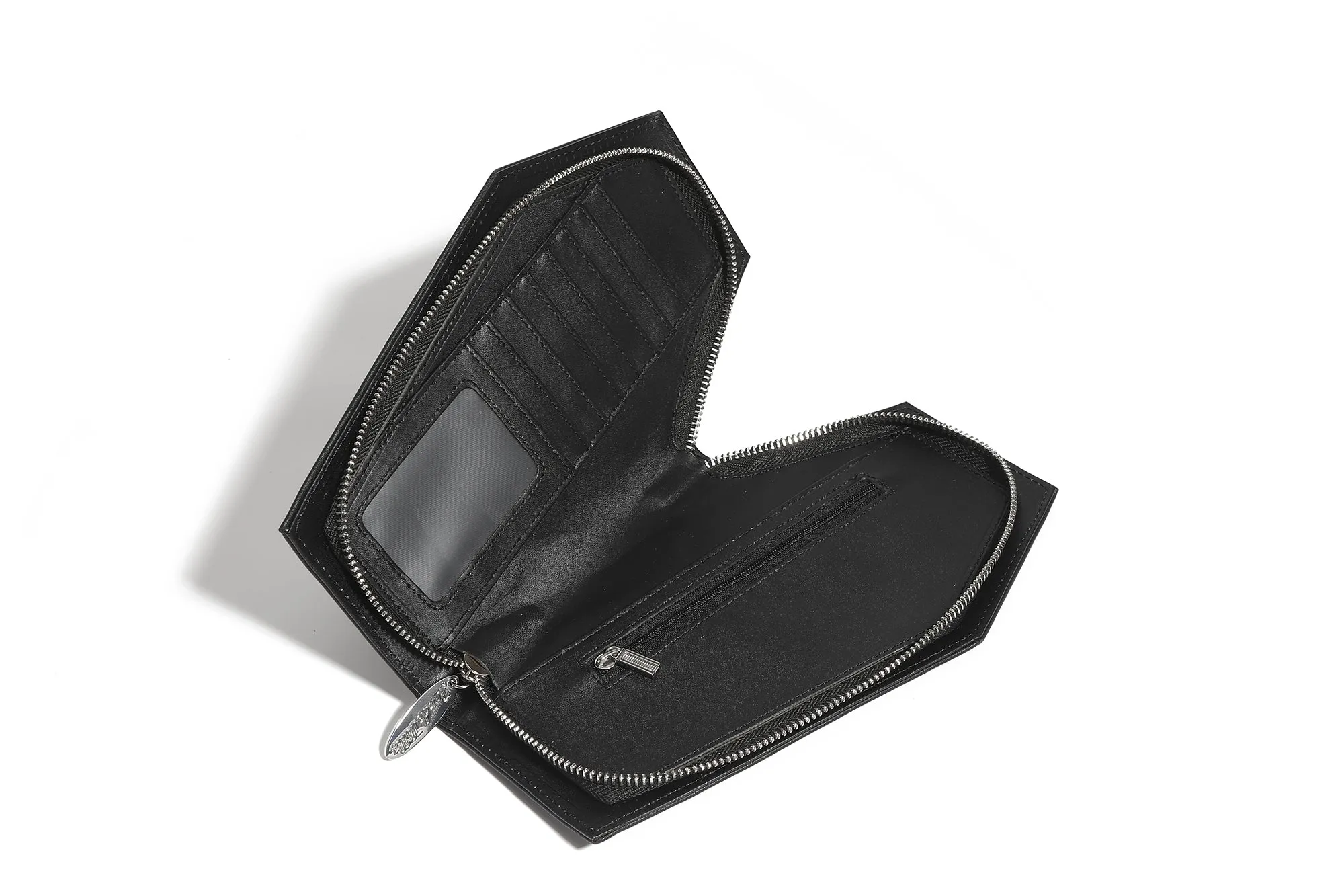 Black Studded Coffin Wallet
