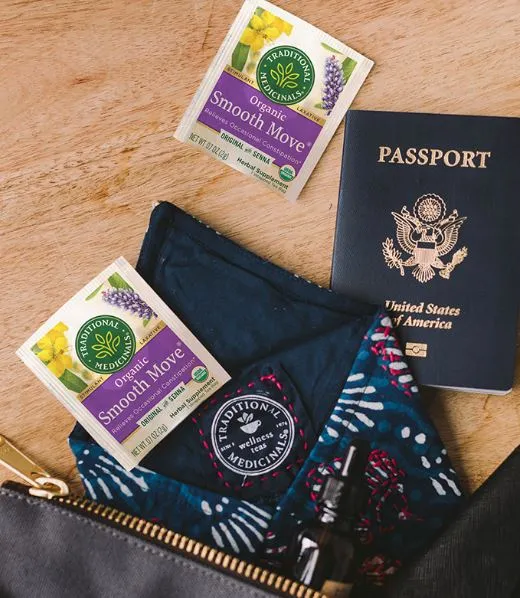 [Bundle Of 4] Traditional Medicinals Organic Smooth Move Original with Senna Tea, 16 bags Exp: 01/27