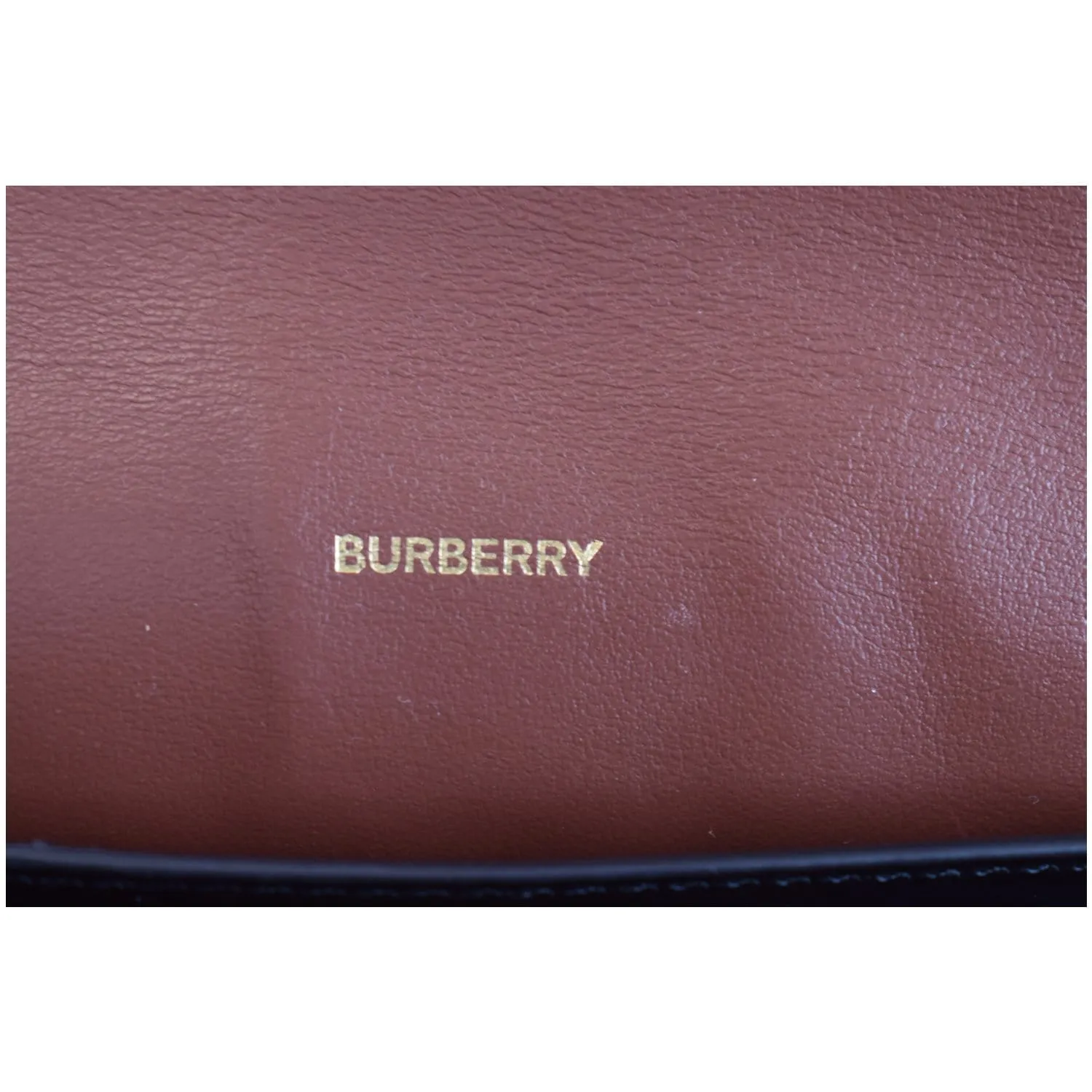 BURBERRY Monogram Stripe E-canvas Strap Wallet Brown